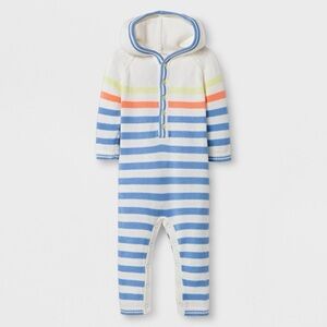 Cat & Jack Baby Knit Hooded Sweater Romper
